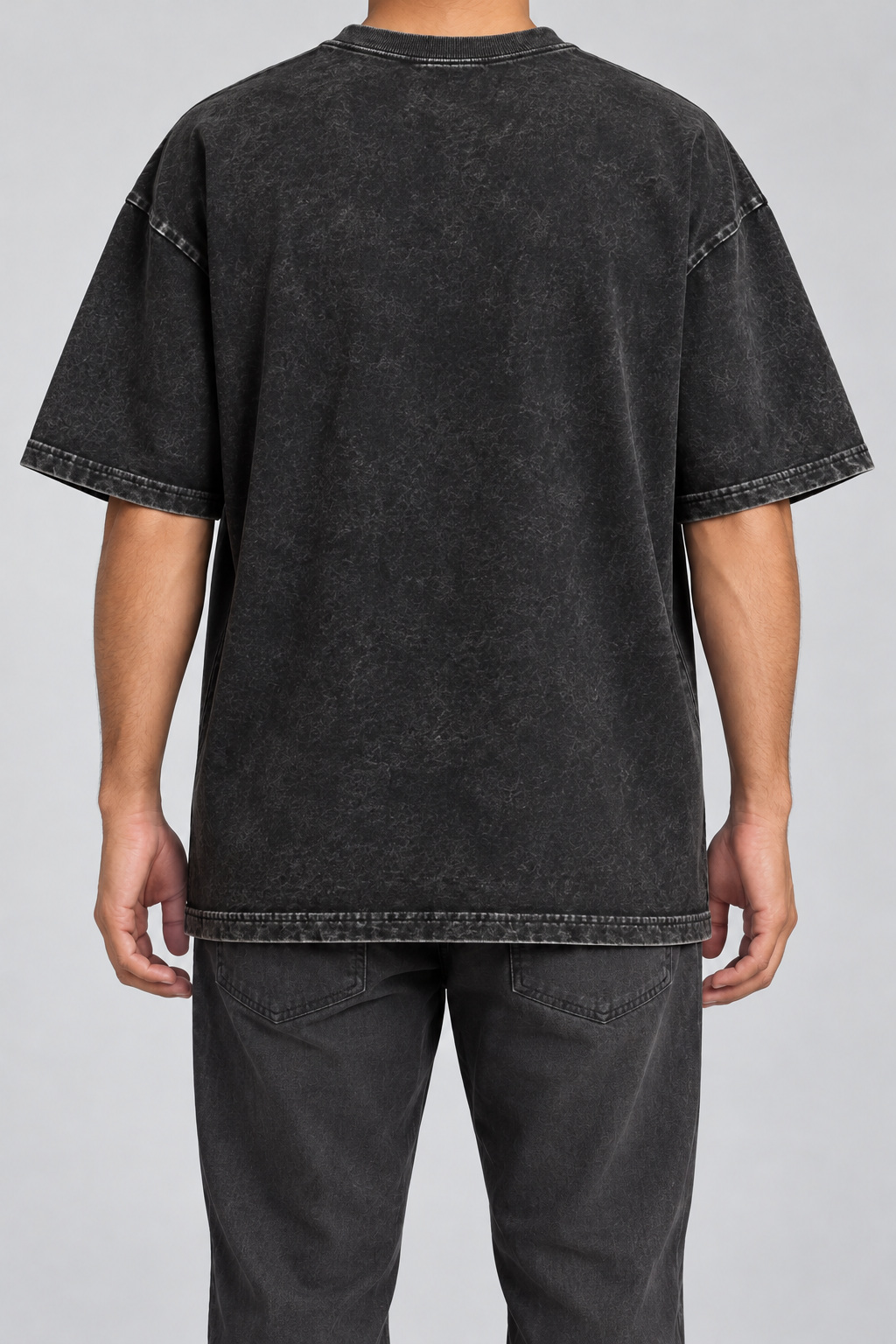 Plain Vintage Acid Wash Tee (240 GSM) view 2