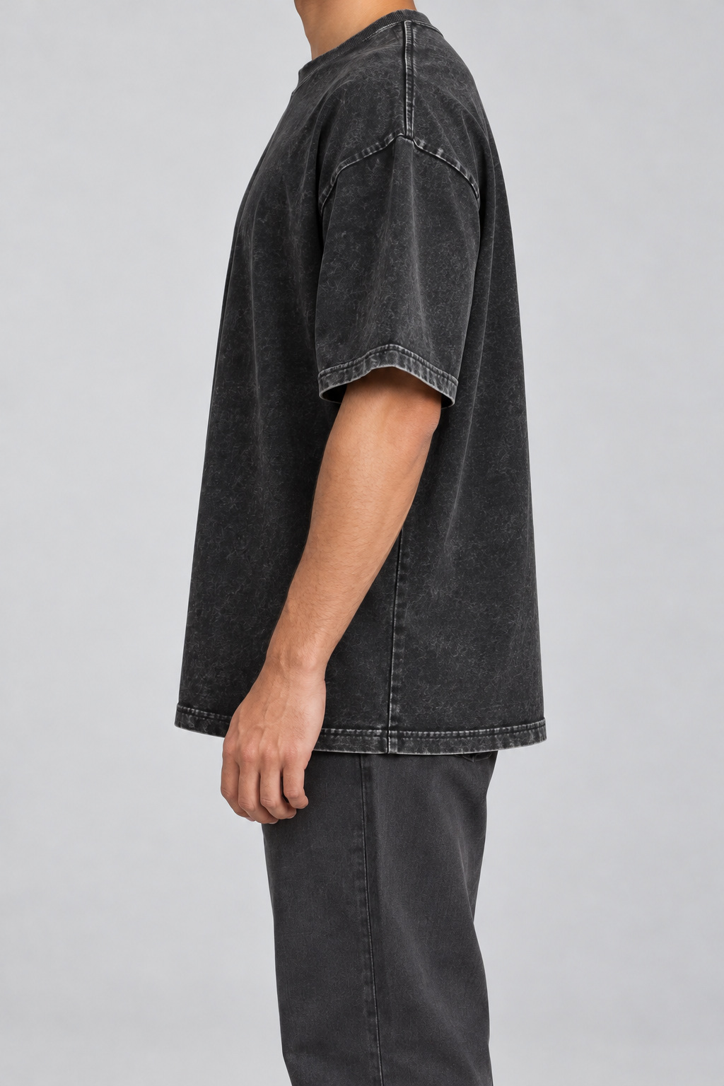 Plain Vintage Acid Wash Tee (240 GSM) view 3