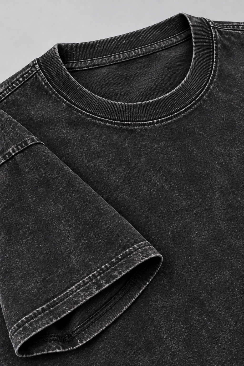 Plain Vintage Acid Wash Tee (240 GSM) view 10