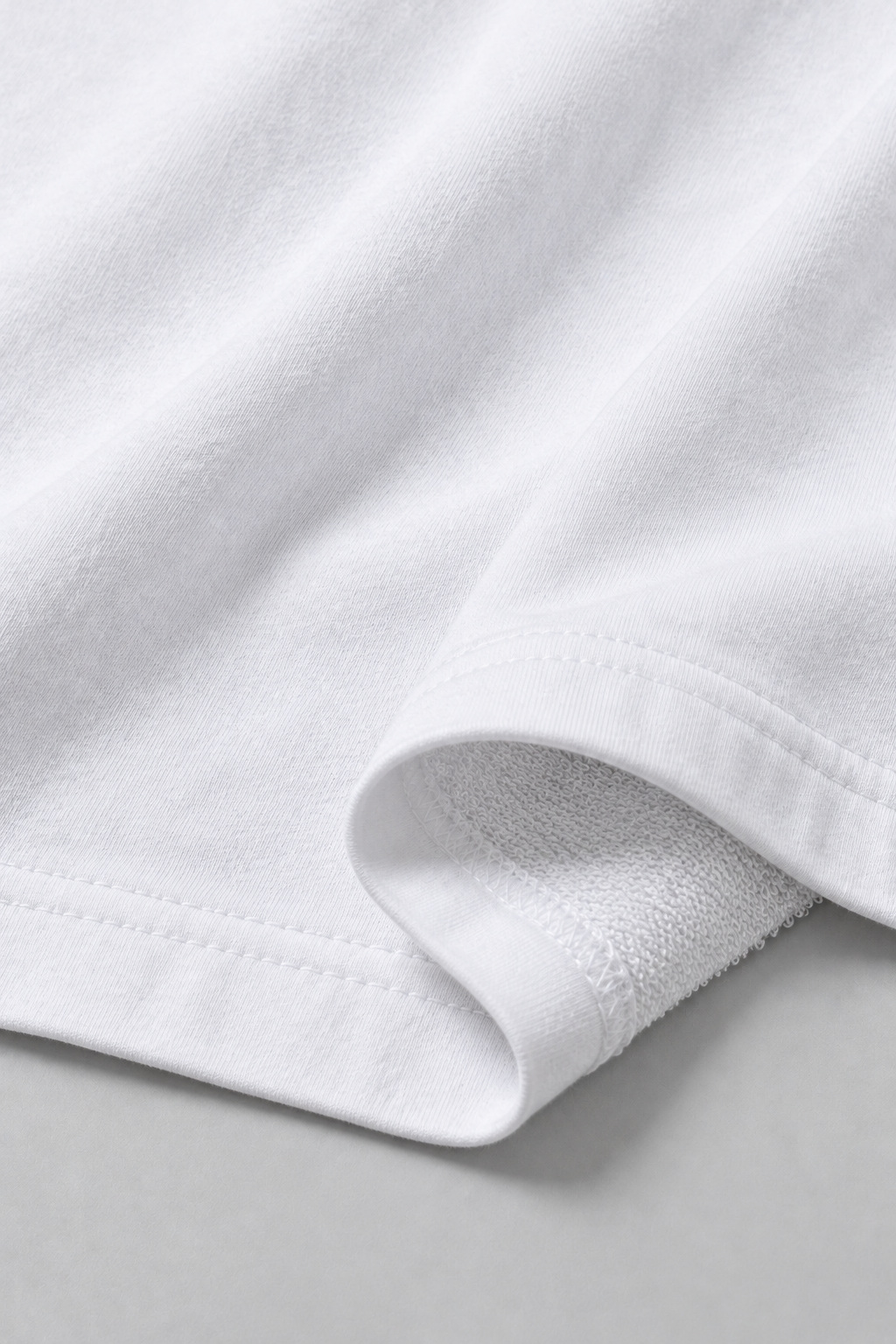 Plain Oversized French Terry Tee (240 GSM) view 9