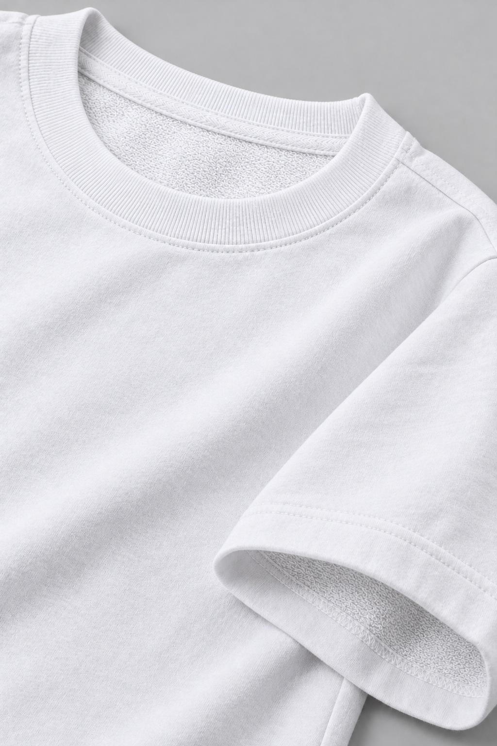 Plain Oversized French Terry Tee (240 GSM) view 10