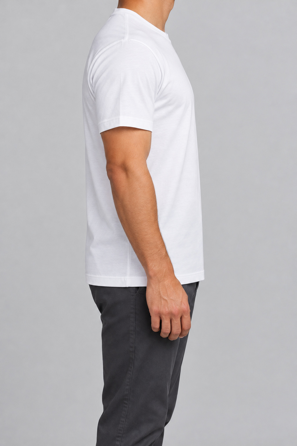 Plain Regular Cotton Tee (180 GSM) view 4