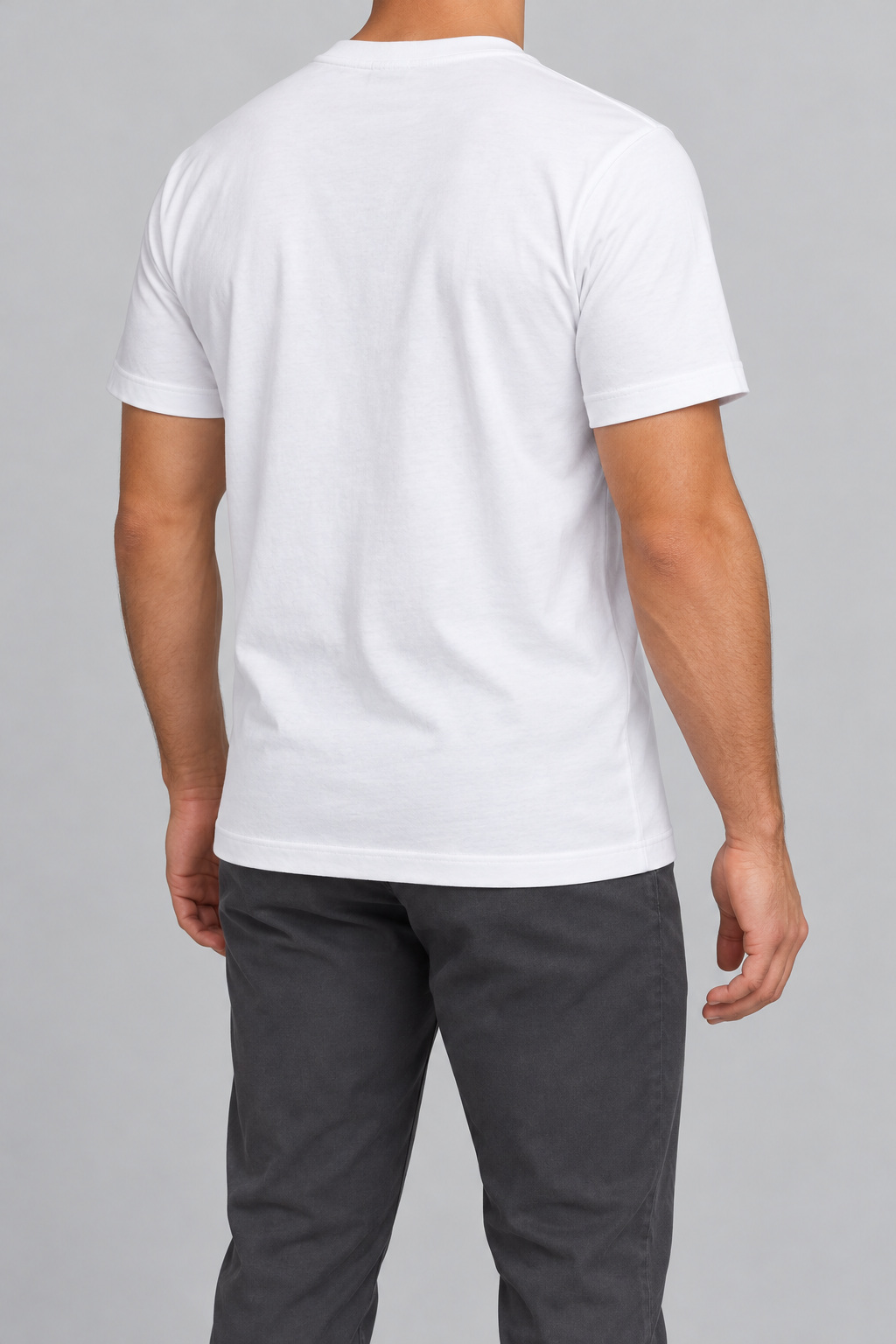 Plain Regular Cotton Tee (180 GSM) view 6
