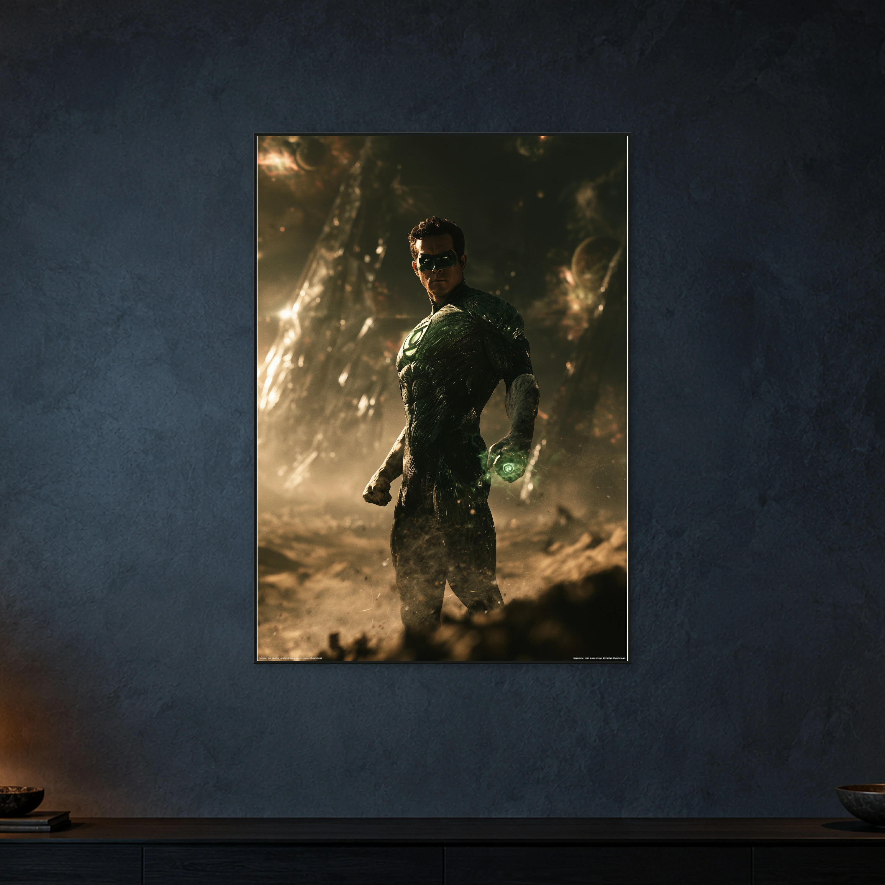 Hal Jordan As Green Lantern Standing On a Colos view 3