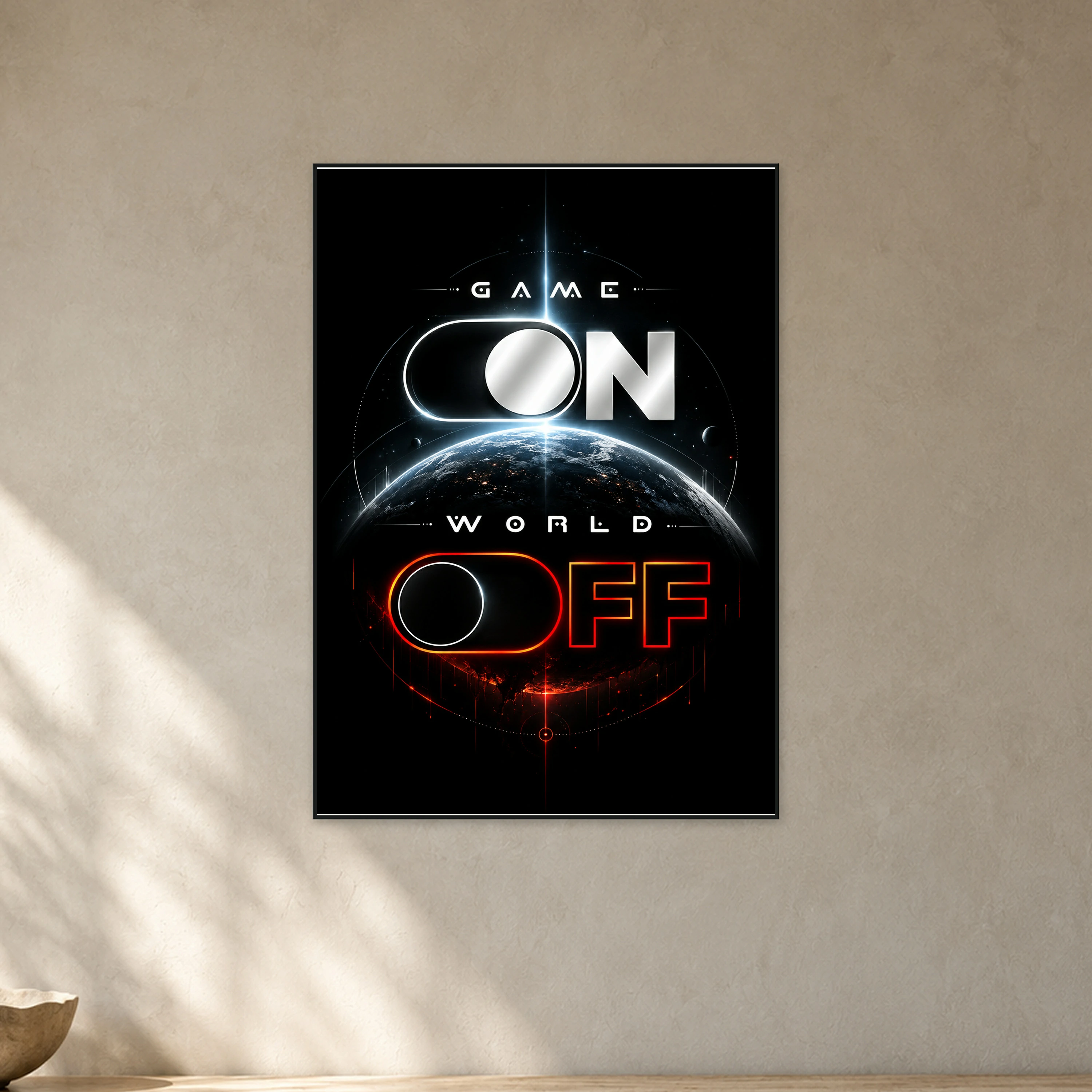 Game On, World Off Neon Planetary Interface view 3